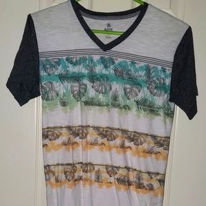 Rustic Blue Never worn v neck shirt. Boys Size 14